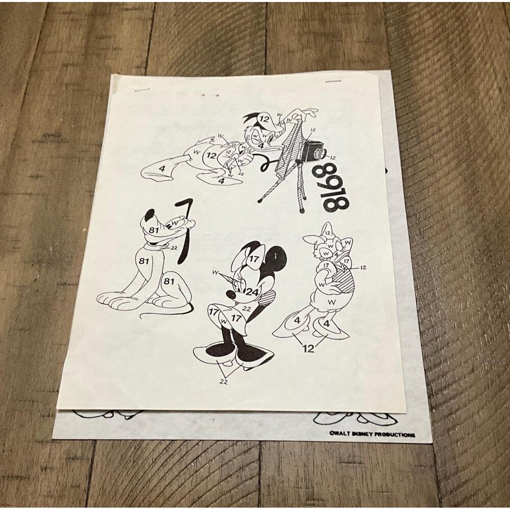 ARTEX Tri Chem Pictures To Paint Paint By Numbers 8918 Disney Characters